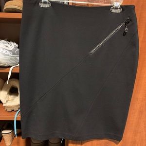 Black skirt with a little bling in front